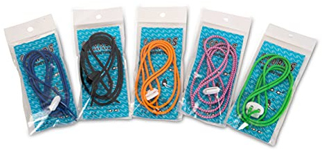 Swimxwin Set mit 5 Gummibändern in verschiedenen Farben mit Clip, passend für jede schwedische Brille, gemischt, Einheitsgröße
