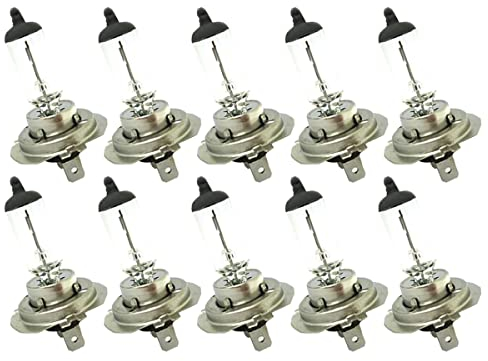 CARALL 10 piezas de bombilla halógena 24V para camión (H7 24V 70W PX26d)