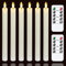 Yeelida led stabkerzen mit fernbedienung und Timerfunktion, 25cm Elfenbein 6 Stück flamme flackernde led Stabkerzen,Echtes Wachs batteriebetrieben elektrische Fensterkerzen,Lang anhaltend 400+ Stunden
