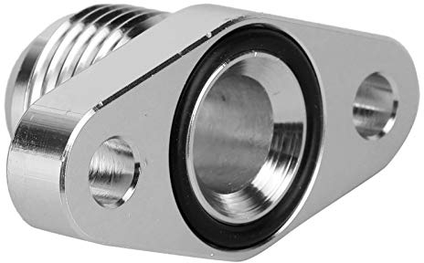 Taott Turbo-Ölablass-Rücklaufflansch Turbo-Rücklauf Turbolader und Zubehör AN10 Ölrücklauf-Flanschadapter Aluminiumlegierung Passend für T3 T4 T35 T04B T04E T3T4 Se