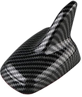 Auto Haifisch Flossen Antenne,Asudaro Auto Antenne Haifischflosse Abdeckung Auto Carbon Shark Antenne Universal Auto Haifischflosse Antenn Dummy Antenne Für Auto,LKW,SUV,Van,Dekoration Schwarz D