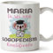 Mugffins Tazza Personalizzata in ceramica per LOGOPEDISTA donna 11 oz / 350 ml - In italiano - Koalificati Personalizzati - Idea regalo per compleanno, anniversario, natale, laurea