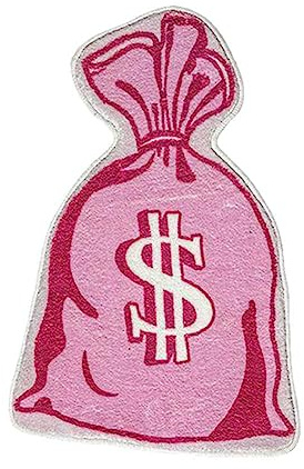 YXRRVING Teppich, 100 Dollar Schein, kreativer Teppich, gemütlich, weich, Schlafzimmer, Bettvorleger, Wohnzimmerdekoration, Teppich, Badezimmer, Fußmatte, saugfähige Matten