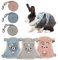 3 Stück Kaninchen Leine 120cm Verstellbare Katzengeschirr Kaninchen Geschirr Hasenleine Zwergkaninchen Kaninchen Leine für Zwergkaninchen Katzen Geschirr Set für Katzen Cat Harness (3-6kg)