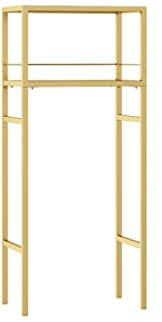 Estante De Almacenamiento para Lavadora sobre El Inodoro, Hierro, Ahorro De Espacio, Lavadora De Piso, Baño, Balcón, Fregadero, Gabinete De Almacenamiento (Gold 48 X 9.8 X 19.7In)
