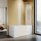 SUNXURY Duschwand für Badewanne 120x140cm mit Stabilisator Duschtrennwand aus 5mm ESG Sicherheitsglas Badewannenaufsatz