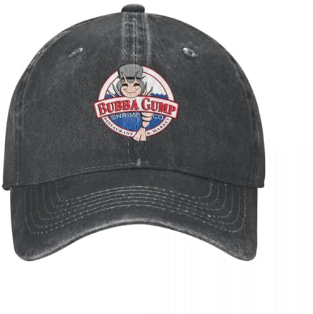CBLdF Hut Mode Hip Hop Classic Bubba Gump Garnelen Baseballkappe Unisex Männer Frauen Distressed Denim Snapback Cap Outdoor-Aktivitäten Unstrukturierter weicher Hut Geburtstagsgeschenk