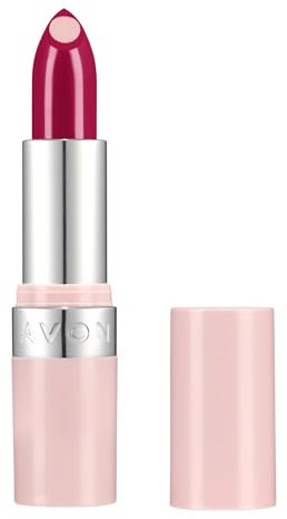 Avon Hydramatic Shine Lipstick 3.6g | Hydrating Intense Colour | SPF 20 | Plumper and Smoother Looking Lips | Cruelty Free | Hydra Shine Carmine
