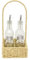 Menage Set Essig Öl Salz Pfeffer im Körbchen | Spender Gewürzstreuer | 13x29 cm