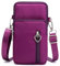 SJDOFU Handytasche zum Umhängen, Umhängetasche Damen Klein, Crossbody Tasche für Damen mit Vielen Fächern Verstellbarer Abnehmbarer Schultergur Handy Schultertasche(Dark Purple)