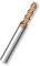 Cleqee 1 fraise à queue en carbure de tungstène, fraise carrée de 5 mm, revêtement AlTiN, 4 lames de foret hélicoïdal CNC, longueur de la lame 13 mm x longueur totale 500 mm x diamètre de la tige 6 mm