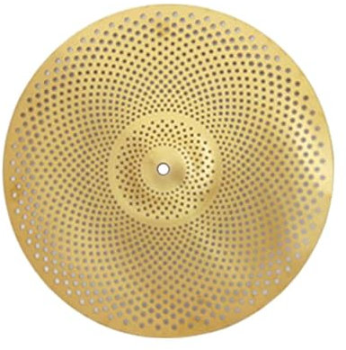 rockible Schlagzeug Becken, Musikinstrumentenzubehör, Ersatzteil, Becken Aus Legierung, Dämpfer Becken, Becken mit Geringer Lautstärke für Schlagzeug, 18 Zoll