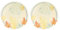 THUN, Set 2 Piatti Frutta in Melammina, Linea Mare da Amare, Casa e Cucina, Idea Regalo per la Cucina, Ø 21 cm