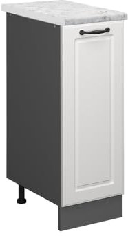 Vicco Apothekerschrank R-Line, Weiß Landhaus, 30 cm