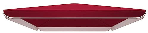 GSKDZG Toldo De Repuesto Para Sombrilla Cuadrada 2.5×2.5m 2×2m 3×3 Toldo De Recambio 4 Varillas Cubierta De Sombrilla Tela De Recambio Para Jardín Patio Tela De Sombrilla(Burgundy,2.5x2.5m/8.2x8.2ft)
