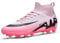 MINGSIBO Botas de fútbol para Hombre y niños, Entrenamiento de fútbol, Botas de fútbol Profesionales, con Banda Alta, Botas de fútbol, Rosa., 36 EU