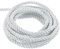 sourcing map Twisted Cord Trim, 11 Yard 5mm 3-Ply Twine Braided Rope Shiny Thread String for Craft Gift Bag Curtain Christmas Decor, White - 10m