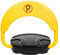 HUSPOO Barrière de parking avec télécommande et 2 clés, poteau de parking privé électrique, anti-collision 180° IP67, télécommande 20 m, panneau d'avertissement, capacité de charge 4T, jaune