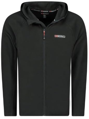 Geographical Norway Tugood Herren-Fleece, Schwarz, Schwarz , XXL