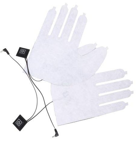 Toddmomy Portable Heated Gloves Pads Lithium Battery, 3-mode Temperature Control Hand Warmers, Rechargeable Electric Heating Insert for Winter Outdoor Use, 2pcs Set