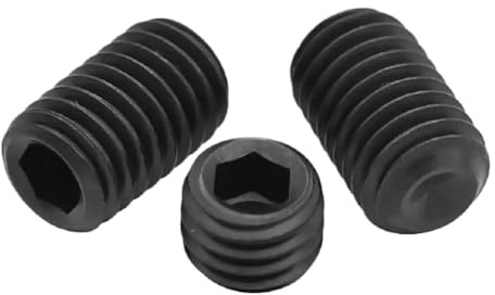 AYYSSM Lot de 100 vis de Serrage à Six pans Creux sans tête M2.5x2/2.5/3/4/5/6/8/10/12 mm, qualité 12.9(M2.5X2.5 100PCS)