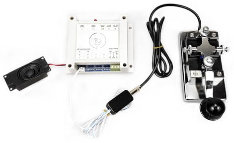 BearHoHo Escape Room Props Telegraph Machine Prop Inputting Morsecode The Password to Trigger The Electromagnetic Lock and Open Door for Puzzle Challenge Adventure Game and Run Away from Secret Room