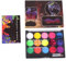 UV Blacklight Face Painting, 15 couleurs vives de la palette de peinture fluorescente pour le corps, peinture pour le corps phosphorescente dans l'obscurité, maquillage Eyeliner activé par l'eau, kit