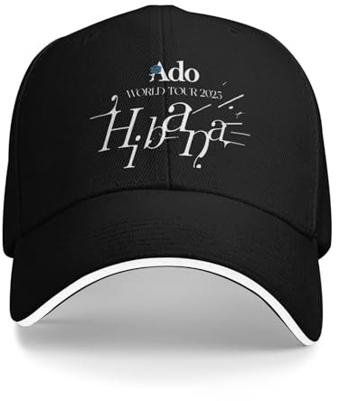 GZMQMOKD Herren Baseballkappe Mode ADO World Tour 2025 Hibana Golf Cap Unisex Trucker Hut Outdoor Reise Verstellbare Sonnenkappen Geschenk
