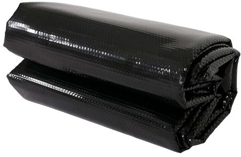 PROREGAL Pool-Abdeckung, HxBxT 0,04x300x200cm, rechteckig 3x2m schwarz, Stärke: 400 µm, Wärmeplane Abdeckplane Solarplane Solarabdeckung