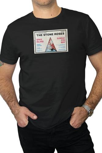 De-Stroy Stone Roses Spike Island Ticket T-Shirt, Vintage Concert Graphic Tee