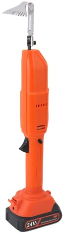 Zerodis Elektrische Gartenfräse, Akku-Grubber für Rasenbeete, Jäten, Pflügen, Belüftung, 2500 U/min, 1500 MAh Akku, 120 Minuten Laufzeit (EU-Stecker)