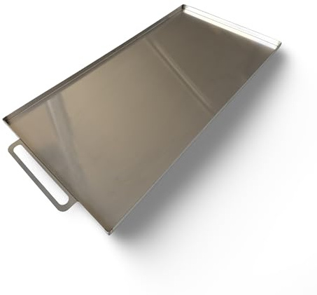 EWH Lamiera raccogli-grasso in acciaio inox, per barbecue a gas Campingaz 4, serie Classic Woody Master, dimensioni: 35,5 x 25,4 x 1,5 cm (lunghezza x larghezza x altezza)