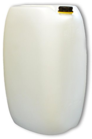 plasteo® 60L Getränke- Wasserkanister Behälter Kübel Bottich Teildurchsichtig (naturfarben) mit Schraubdeckel DIN 61 | Lebensmittelecht | Indoor und Outdoor | BPA Frei | Made in Germany