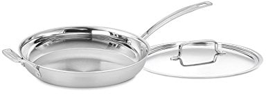 Cuisinart MCP22-30HCN MultiClad Pro Skillet with Helper and Cover, 12-Inch
