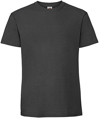 Fruit of the Loom Mens Ringspun Premium Tshirt (3XL UK) (Light Graphite)