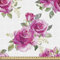 ABAKUHAUS Rose Gewebe als Meterware, Romantischer künstlerischer Posy von Blumen, Dicht Gewebter Stoff zum Nähen Polster Wohnaccessoires, 3M (148x300cm), Reseda Grün Eierschalenfarben und Rosa