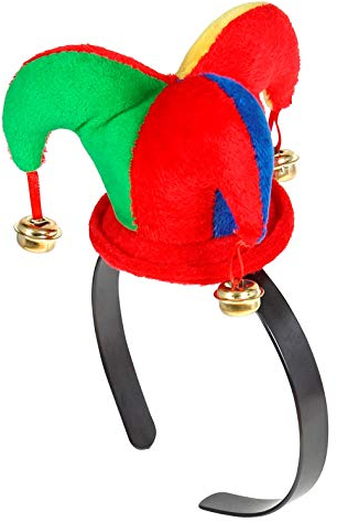 W WIDMANN MILANO Party Fashion 09565 - Haarreif Mini Narrenhut, Hut, Kopfschmuck, Accessoire, Mottoparty, Karneval