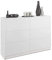 FRAMIRE R-120 Kommode in Weiß, Kommode mit 6 Schubladen, Schrank für Schlafzimmer, Wohnzimmer, Bad, 120 x 76 x 31 cm