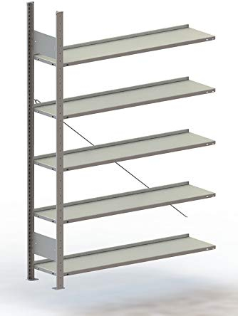 Meta - Anbauregal 1850x1000x300 mm verzinkt Fachlast 80 Kg