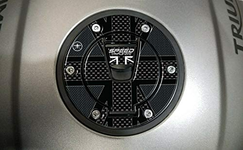 labelbike - Motorrad 3D Tankdeckel Aufkleber Kompatibel mit Triumph Speed Triple 1200 RS