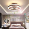 Stumm Deckenventilator mit Beleuchtung und Fernbedienung, Modern LED 24W Deckenleuchten, Dimmbar Leise Lüfterlicht zum Wohnzimmer Schlafzimmer Luxus Deckenlampe, Super Windgeschwindigkeit (Braun)