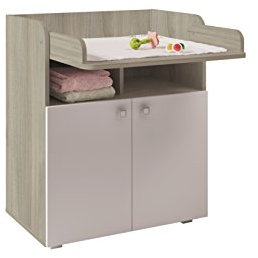 AVANTI TRENDSTORE - Lena - Fasciatoio in legno laminato, con superficie pieghevole. Disponiible in diverse colorazioni. Dimensioni LAP 70x86x47 cm. (Olmo/Bianco)