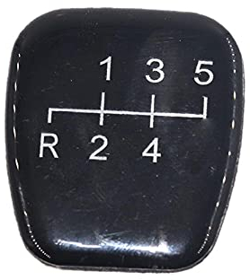 QINKO 5 Gang Schaltknauf Stick Emblem Trim Cap Cover Fit Für MERCEDES W202 C 1993-2001 W208 CLK 1997-2003 W210 E 1995-2003-5_Speed
