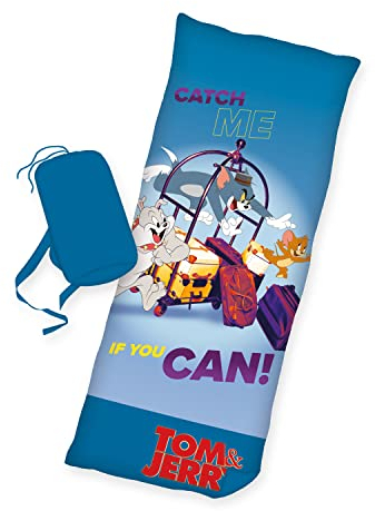 Herding Tom & Jerry Schlafsack, 70 x 170 cm, Mehrfarbig, Mit seitlichem Reißverschluss, 100% Polyester