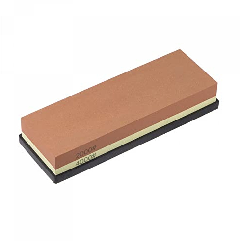 sourcing map Sharpening Stones 2000/4000 Grit 2 Side Combination Whetstone Knife Sharpener Stone 180x60x29mm