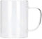Tazza da caffè trasparente da 350 ml Tazze da tè in vetro Tazza trasparente Set da tè in vetro Tazza di vetro con manico per tè Cappuccino Latte Latte Bevande calde(#1)