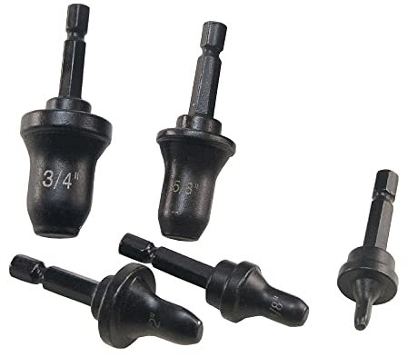 5 Stück/Set Imperial Tube Pipe Expander Support für Klimaanlage Swaging Tool Flaring Spin Set 3/4 5/8 1/2 3/8 1/4