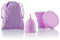 InnovaGoods - Coppetta Mestruale Ergonomica in Silicone Medicale, Ipoallergenica, Flessibile, Riutilizzabile, Include Sterilizzatore e Borsa di Trasporto, Rosa, 1 unità, Silicone Cotone