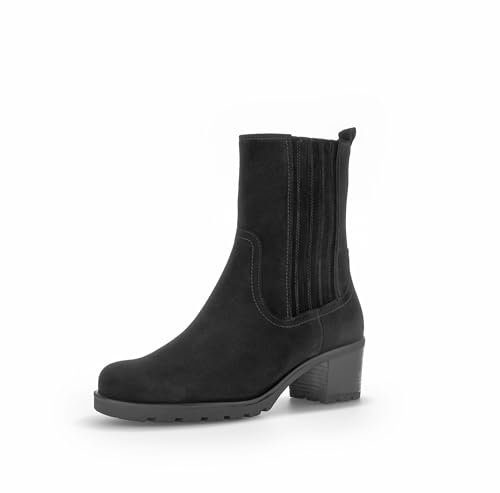 Gabor Damen Klassische Stiefeletten, Frauen Boots,Moderate Mehrweite (G),übergangsschuhe,Bootee,Booties,schwarz (Micro),39 EU / 6 UK