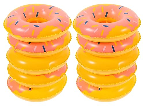 ifundom 10stücke Mini Schwimmring Deko Mini Donut Schwimmringe Für Kreative Partys Und Miniaturhäuser Aus Leicht Und Handlich Für Sommerliche Festlichkeiten